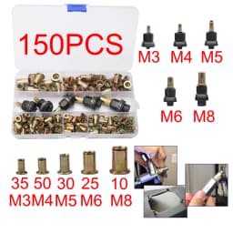 M3-M12 Multi-Purpose Household Rivet Gun with Different Specifications of Rivets, Industrial Grade Carbon Steel Manual Rivet Too