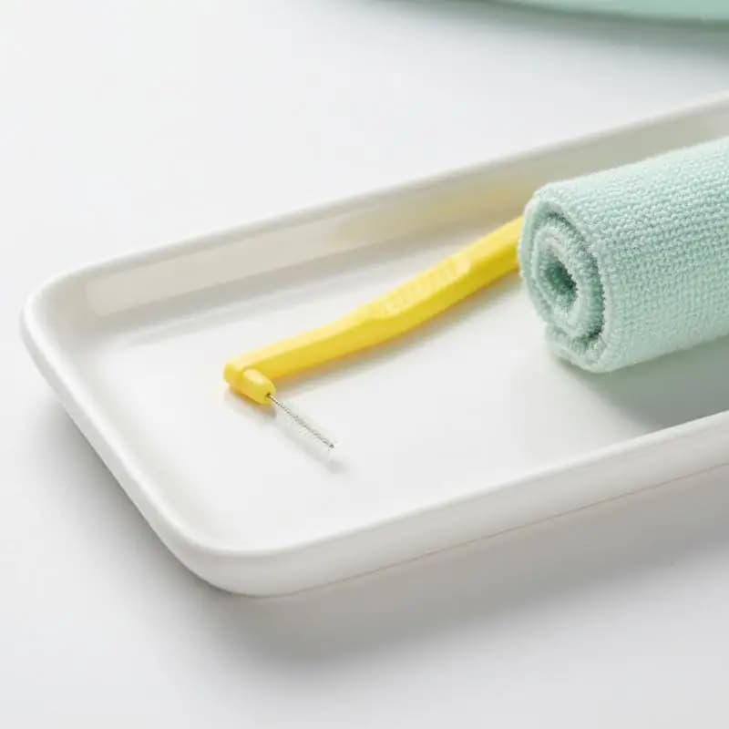 2 5Pcs L Shaped Interdental Brushes Soft Bristle Portable Cleaning Sticks for Tight Teeth Spaces Daily Dental Hygiene Essential