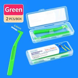 2 5Pcs L Shaped Interdental Brushes Soft Bristle Portable Cleaning Sticks for Tight Teeth Spaces Daily Dental Hygiene Essential