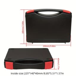 1PC Portable Multifunction Hardware Tool Box – Lightweight Plastic Storage Case for Instruments,Outdoor & Indoor Use