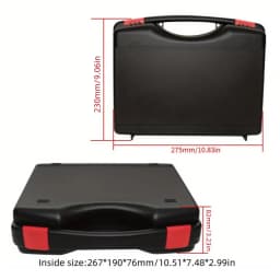 1PC Portable Multifunction Hardware Tool Box – Lightweight Plastic Storage Case for Instruments,Outdoor & Indoor Use