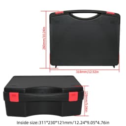 1PC Portable Multifunction Hardware Tool Box – Lightweight Plastic Storage Case for Instruments,Outdoor & Indoor Use