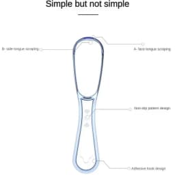 1/2/3/4Pcs Tongue Scraper Reusable Tongue Cleaning Tool Food Grade Plastic Mouth Scraper Washable Oral Hygiene Care Appliances