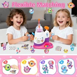 Kids' Diy Craft Kits Games DIY Sticky Balloon Maker kit Bubble Inflatable Toy Set Inflator Machine Anti-Stress Toys Boys Girls