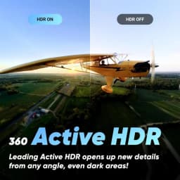 360 Active HDR Video Action Camera 4K Single-Lens Camera Waterproof Stabilization 2.29" Touchscreen Wintersports and Vlogging