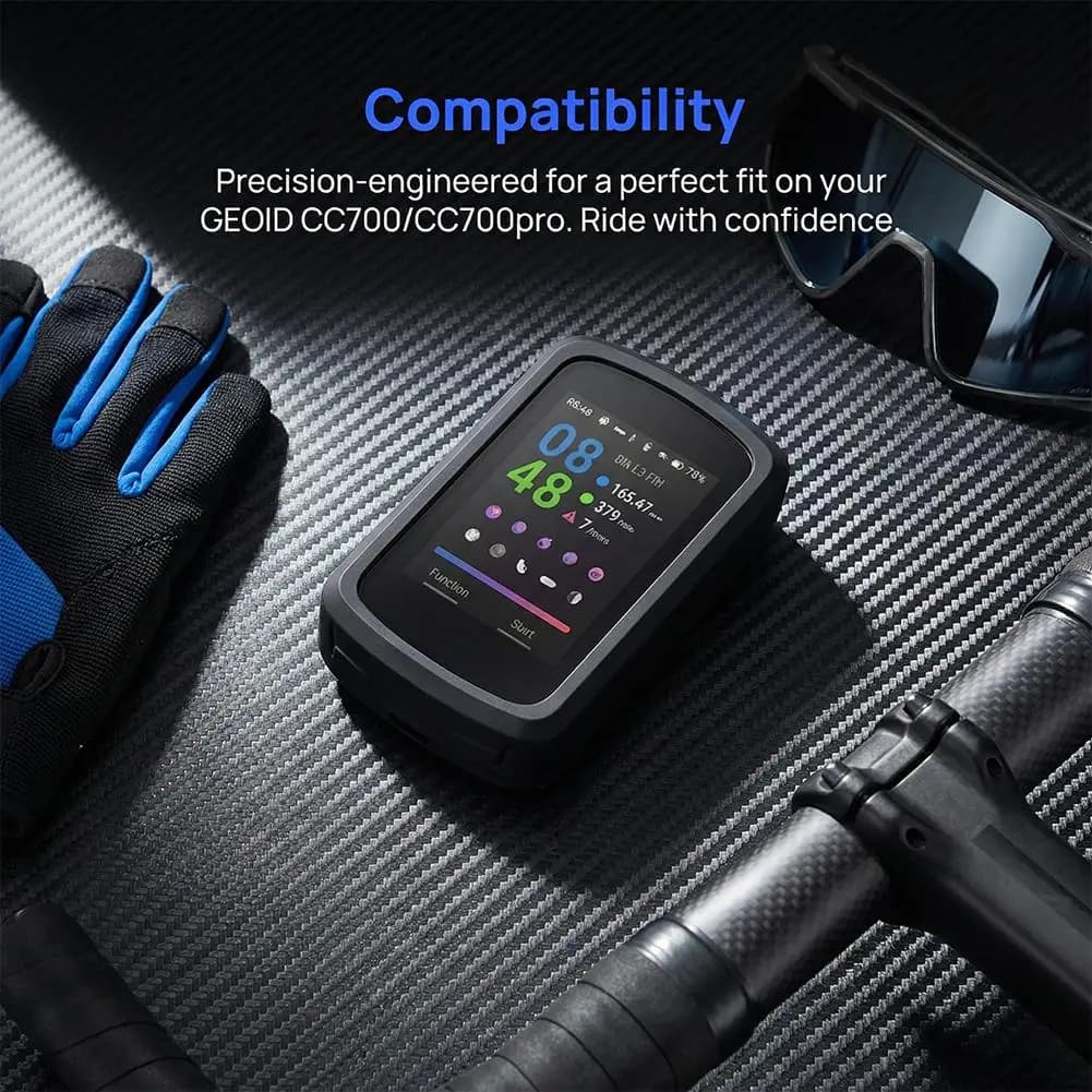 Silicone Case for GEOID CC700/CC700 Pro – Bicycle Computer Protective Cover, Anti-Drop Waterproof GPS Mount Accessory