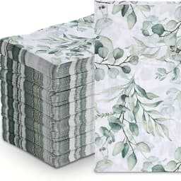 20/40 Colored Leaf Tissue Printed Napkins 33x40 2-Layer Printed Napkins Western Party Decoration Napkins