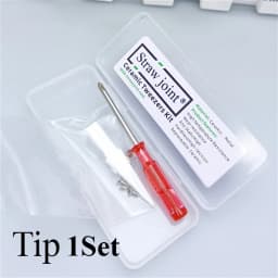 Ceramic Tweezers Tips Kit Stainless Steel Handle Anti-Static High Precision Replacement Tweezers Parts Set Tweezers Repair Tools