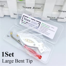 Ceramic Tweezers Tips Kit Stainless Steel Handle Anti-Static High Precision Replacement Tweezers Parts Set Tweezers Repair Tools