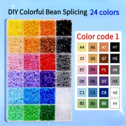 2.6mm 96 Colors Hama Beads DIY Craft Toys 3D Puzzle Iron Beads Creative Handmade Materials