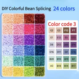 2.6mm 96 Colors Hama Beads DIY Craft Toys 3D Puzzle Iron Beads Creative Handmade Materials