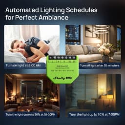 Shelly Dimmer Gen3 Smart Dimmer Light Iot Switch Module Can Be Used With Without Neutral Wire APP Control For Alexa Google Home