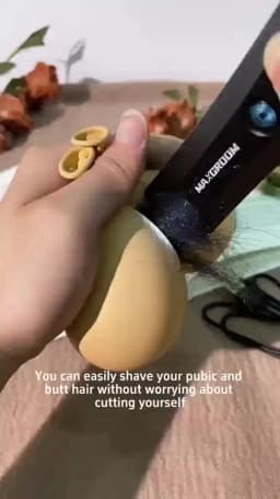 MAXGROOM Body Hair Trimmer Shaver for Men Ball Trimmer for Groin Pubic Replaceable Ceramic Blade Electric Razor Waterproof