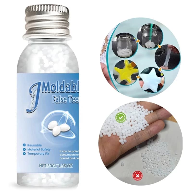 5-100g Moldable False Teeth Tooth Repair Granules Tooth Beads Temporary Filling For Rooth Broken Tooth Repair Kit Thermal Fit