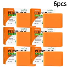 Persimmon Soap Bar Persimmon Extract For Men and Women Gentle on All Skin Types Deodorizing Soap Fruit Handmade Shower Soap