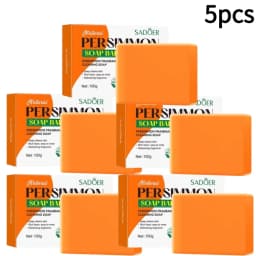 Persimmon Soap Bar Persimmon Extract For Men and Women Gentle on All Skin Types Deodorizing Soap Fruit Handmade Shower Soap