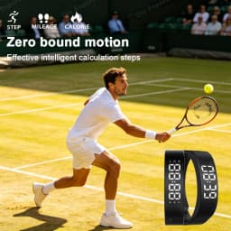 Vibrating Alarm Clock Watch Heavy Sleepers Silent Wake-Up Smart Bracelet Men Women Adjustable Wearable Vibration Wrist Band Ht30