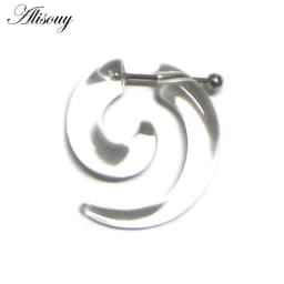 2pcs Hot Acrylic Cheater Fake Spiral Ear Taper Stretcher Expanders Gauge Tunnel And Plugs Earlobe Earring Piercing Body Jewelry