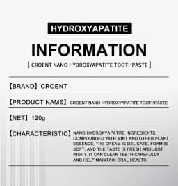 1/2/3Pcs Fluoride-Free Hydroxyapatite Toothpaste Nano-HAP Whitening Gentle Mint Breath Refreshing Stain Removal Oral Care