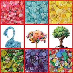 50g Mix Size Mix Color Plastic Buttons Lot for Sewing Scrapbooking and DIY Handmade Craft with Different Color and Style