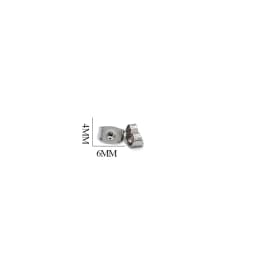 Semitree 200Pcs/lot Stainless Steel Earring Back Earrings Stopper for Diy Jewelry Making Earring Findings Crafts Accessories