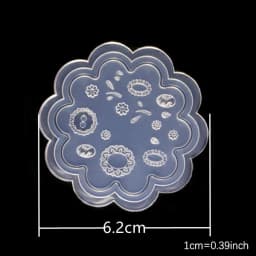 SNASAN Tiny Beads Flower Bear Leaf Shell Dolphin Beauty Nail Art Resin Silicone Mould DIY Tool UV Epoxy Resin Box Silicone Mold