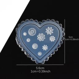 SNASAN Tiny Beads Flower Bear Leaf Shell Dolphin Beauty Nail Art Resin Silicone Mould DIY Tool UV Epoxy Resin Box Silicone Mold