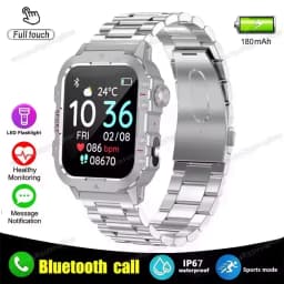 2025 New for Xiaomi Military Smart Watch Men IP67 3ATM Outdoor Sports Fitness Tracker Health Monitor 1.44Inch BT Call Smartwatch
