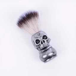 1Pc Men's Vintage Skull Head Beard Brush, Men's Shaving Care Facial Brush, Suitable for Valentine's Day, Father's Day Gift