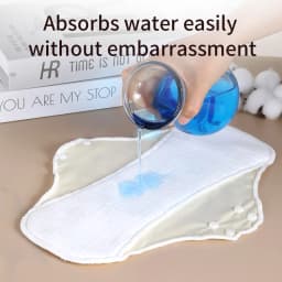 AIO Ultra Absorbent Cotton Yarn Sanitary Pads Washable Reusable Feminine Hygiene Pads for Heavy Flow & Daily Use