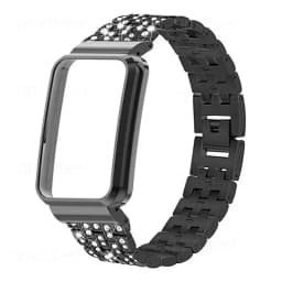 Bracelet For Xiaomi Mi Band 7 Pro Strap Case Protector Diamond Metal Watch Band For Mi Band 7 Pro Protective Cover Bumper Frame