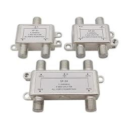 2/3/4 Way TV Antenna Satellite Splitter TV Splitter Distributor Coaxial Cable Antenna Cable TV Signal Splitter F Type Connector