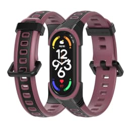 Strap for Mi Band 7 6 5 Silicone Bracelet for Xiaomi Mi Band 6 Strap Man Woman Breathable Rubber Watchband