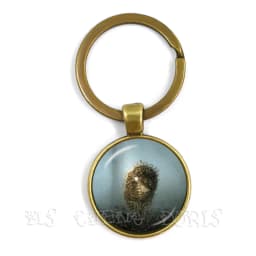 Little Hedgehog In The Fog Key Chains 25mm Glass Dome Keychain Yozhik v tumane Creative Jewelry For Women Men Kids Gift