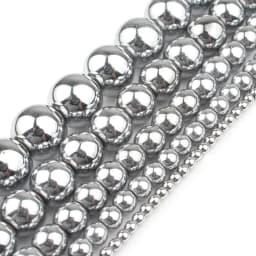 AAA Natural Black Hematite Stone Beads Round Loose Beads For Jewelry Making Diy Bracelet Accessories 2/3/4/6/8/10/12MM 15"Strand