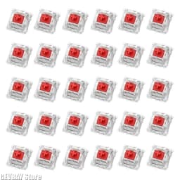 30Pcs Keyboard Switch Keyboard Clicker Key Replacement 2 Metal Pin Tactile Switch for Mechanical Keyboard