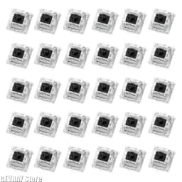 30Pcs Keyboard Switch Keyboard Clicker Key Replacement 2 Metal Pin Tactile Switch for Mechanical Keyboard