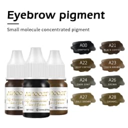 AIMOOSI Professional Microblading Pigment for Nano Brows | REACH Certified Permanent Makeup Tattoo Ink for PMU Artist | 3ml