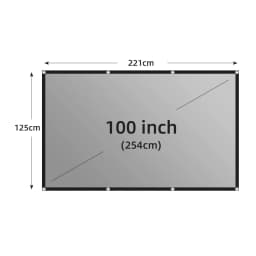 MIXITO Black Edge With Hole 16:9Gray Anti-light Projection Screen 30-133 Inch Outdoor Household Office Portable Projector Screen
