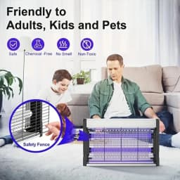JOYINLED Mosquito Killer Lamp UV Light Insect Trap Fly Catcher for Bedroom Indoor Pest Control Anti Mosquito Repellent Fly Trap