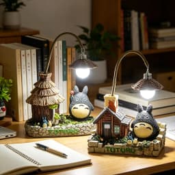 Creativity LED Desk Lamp Anime Totoro Cartoon with Bulbs Night Light for Bedroom Bedsides Desktop Ornament Gift Figure Decor
