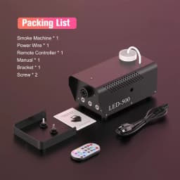 U'King 500W Smoke Machine RGB 3 LED Mixed Color Fog Machine with Remote Control Stage Smoke Ejector for DJ Halloween Christmas