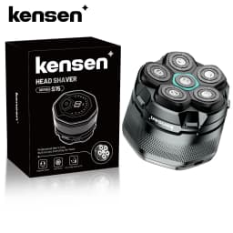 KENSEN Electric Head Shavers for Bald Men 6D Magnetic Razor Beard Trimmer USB Rechargeable LED Display Waterproof Beard Shavers
