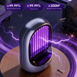 Lenovo Mosquito Repellent Killer USBRechargeable Outdoor Killer Bug Zapper Mosquito Racket Insect Killer Electric Shocker Indoor