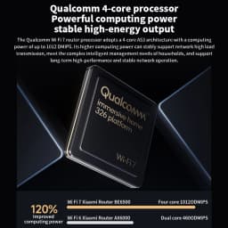 New Xiaomi Router BE6500 WiFi 7 6500M Full 2.5G Network Port 4-core Qualcomm Processor loT Smart Linkage Network Security Home -