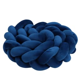 1-4M Baby Bed Bumper Handmade Knotted Braid Weaving Plush Crib Protector Infant Knot Pillow Baby Room Decor