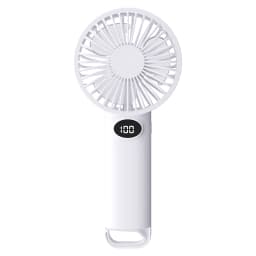 Portable Handheld Small Fan LCD Display with 6-Speed Wind Power Handheld/Vertical Multi-Purpose Small Fan
