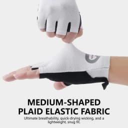 Cycling Gloves Shockproof Bike Half Finger Gloves Breathable Anti-shock Bike Short Gloves Summer High Elasticity Gloves