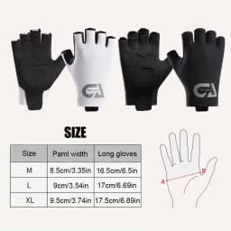 Cycling Gloves Shockproof Bike Half Finger Gloves Breathable Anti-shock Bike Short Gloves Summer High Elasticity Gloves