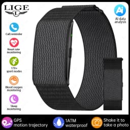 LIGE NO Screen Smart Wristbands With Heart Rate Sleep AI Health Monitor Report Smart Bracelet Incoming Call Notification Watches